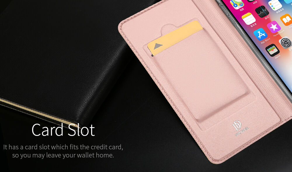 DUX DUCIS flipové pouzdro pro iPhone XS Max - šedá