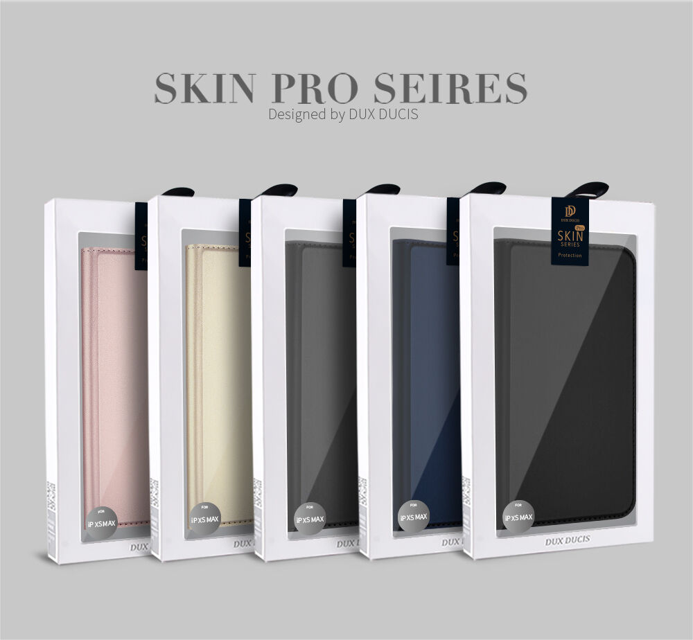 DUX DUCIS flipové pouzdro pro iPhone XS Max - šedá DUX DUCIS flipové pouzdro pro iPhone XS Max - šedá