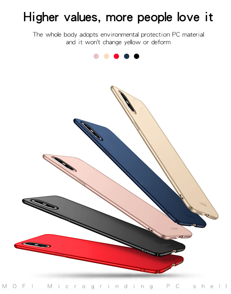 MOFI elegantní a ultratenký kryt pro iPhone XS Max - růžovozlatá