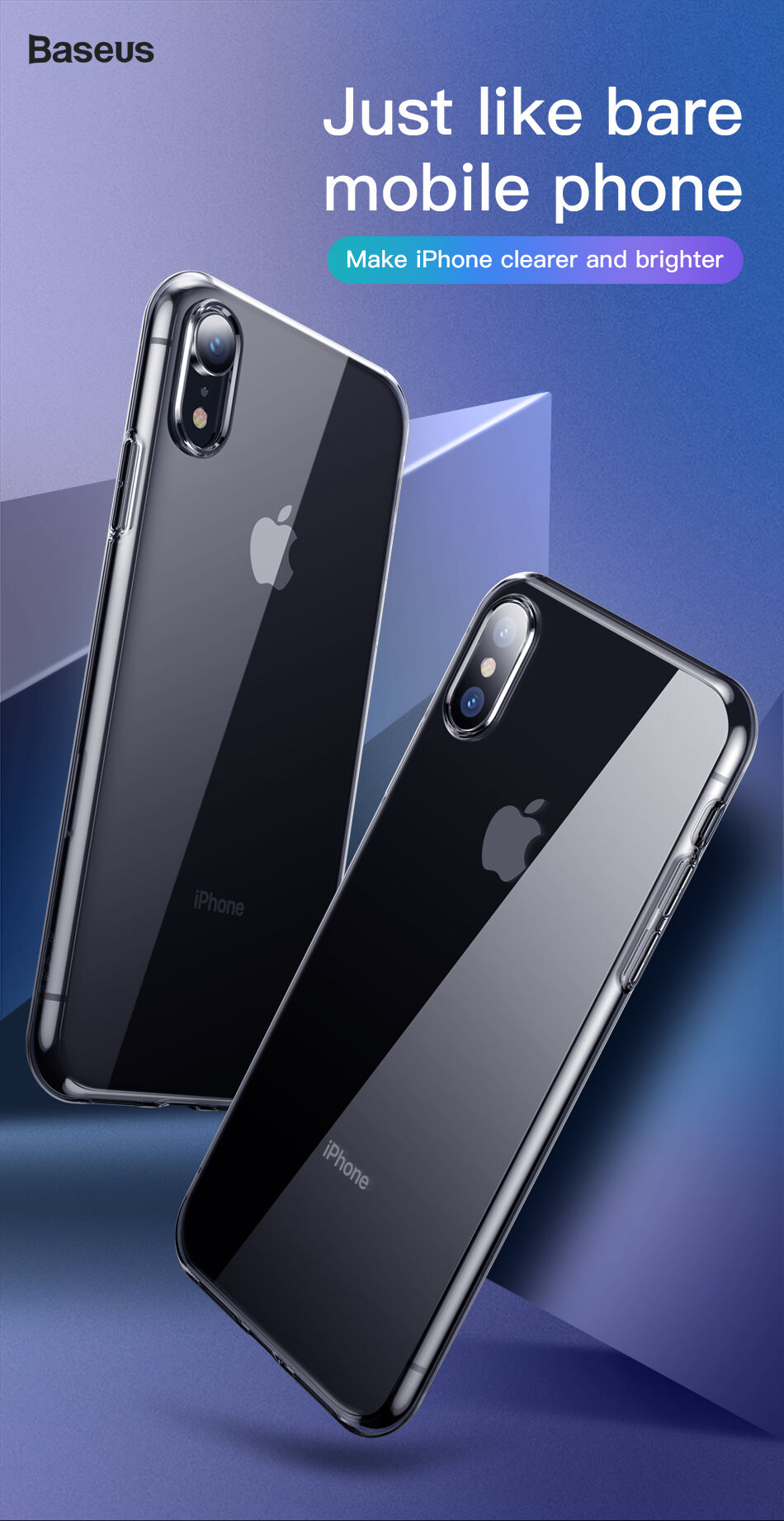 BASEUS Simplicity kryt pro iPhone XR - zlatá