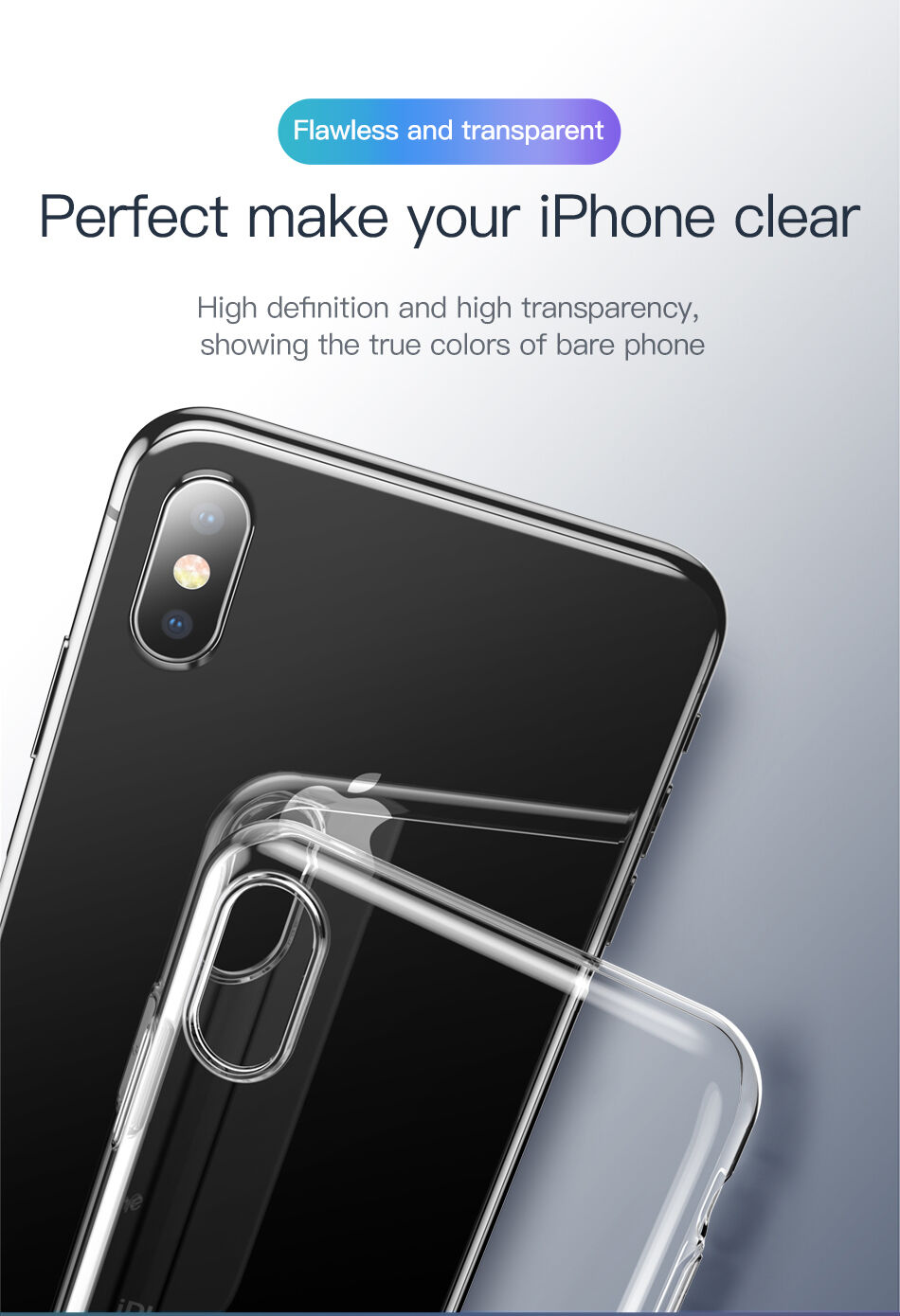 BASEUS Simplicity kryt pro iPhone XR - zlatá