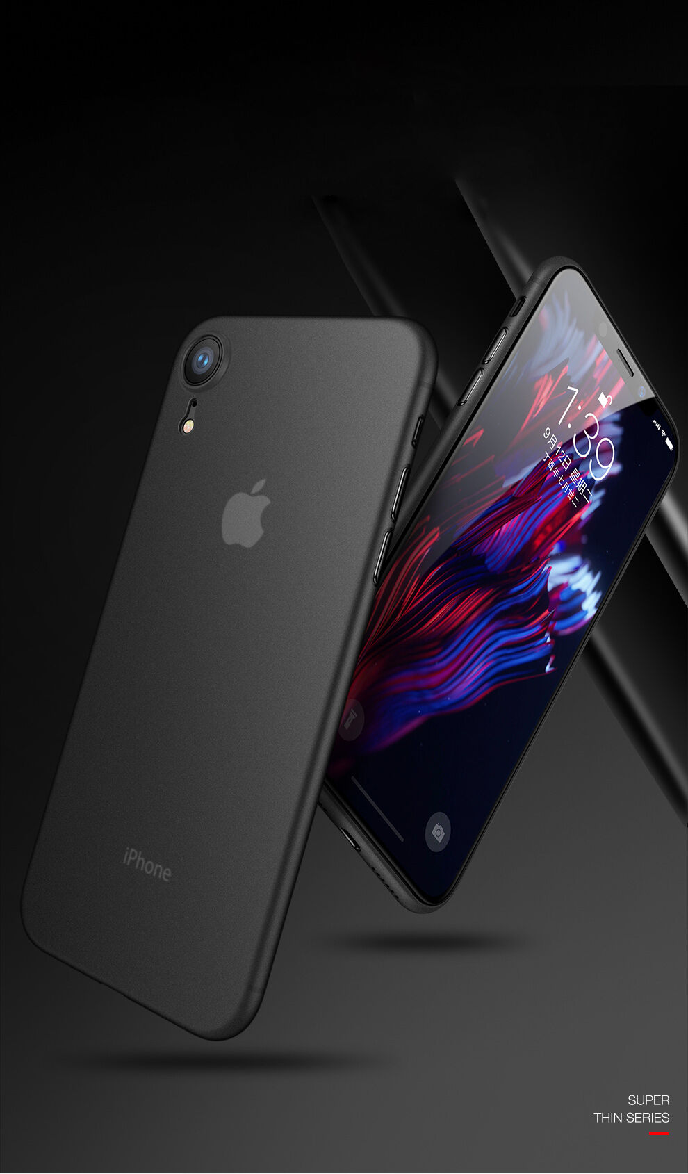 CAFELE ultratenký kryt pro iPhone XR - černá