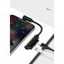 USAMS редукція з 2 lightning конекторами для iPhone - чорний