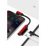 USAMS редукція з 2 lightning конекторами для iPhone - чорний
