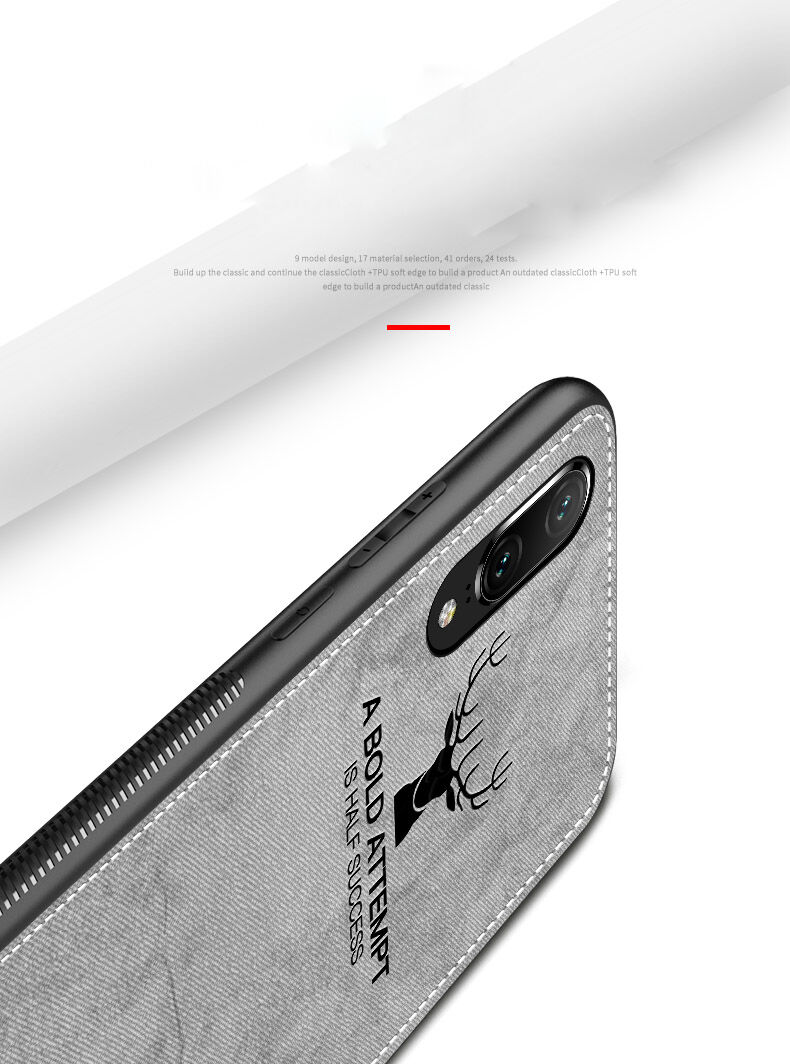 Чохол з текстильною поверхнею для iPhone XS / iPhone X - чорний