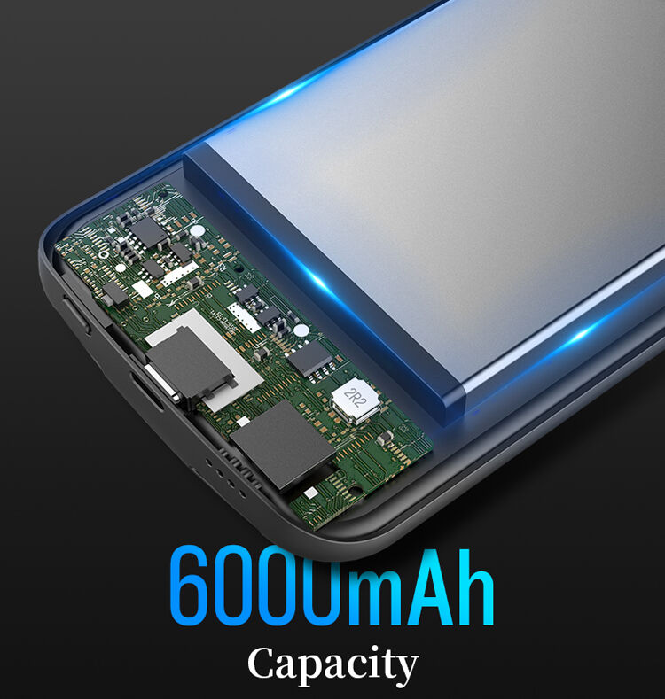ROCK чохол з батерейкою 6000mAh для iPhone XS / iPhone X - чорний
