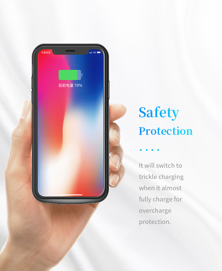 ROCK чохол з батерейкою 6000mAh для iPhone XS / iPhone X - чорний