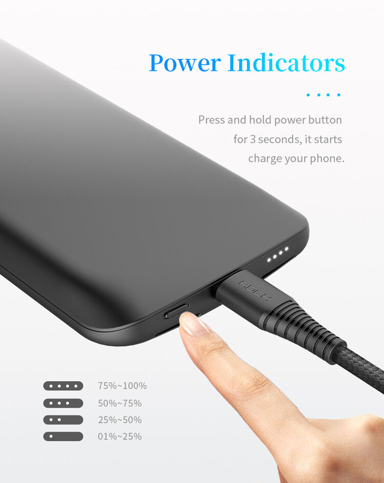 ROCK чохол з батерейкою 6000mAh для iPhone XS / iPhone X - чорний