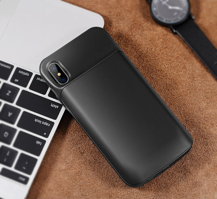 ROCK чохол з батерейкою 6000mAh для iPhone XS / iPhone X - чорний