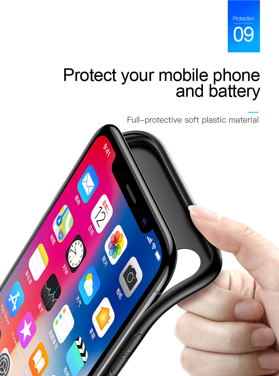 BASEUS чохол з батерейкою 3500mAh для iPhone X - білий
