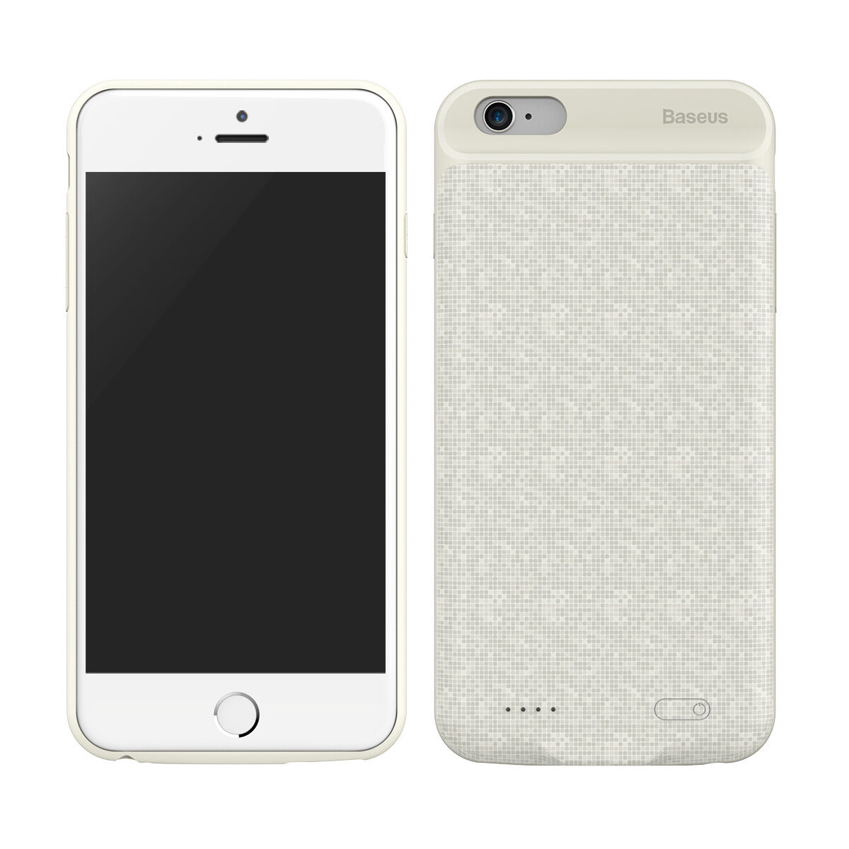 BASEUS стильовий чохол з акумклятором 5000mAh для Apple iPhone 6 / 6S - кремовий