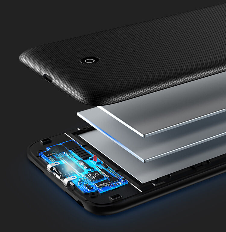 USAMS чохол з акумулятором 3000mAh та охороною об'єктива для Apple iPhone 6 / 6S / 7 / 8 - чорний