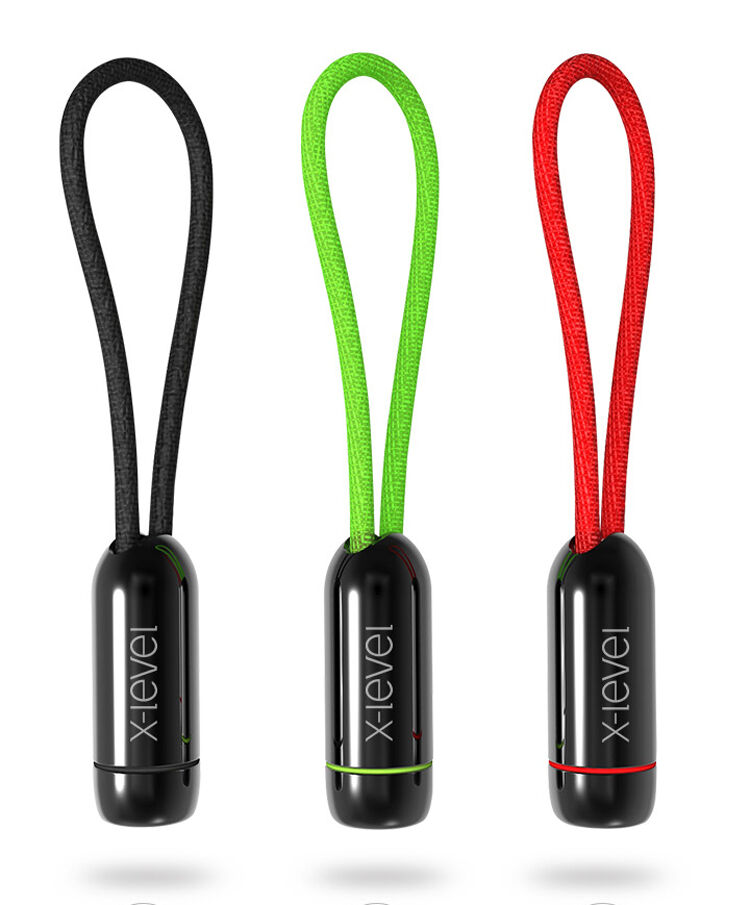 X-LEVEL елегантний USB / lightning кабель для Apple iPhone / iPad / iPod - 8cm - зелений