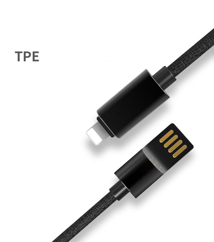X-LEVEL елегантний USB / lightning кабель для Apple iPhone / iPad / iPod - 8cm - зелений
