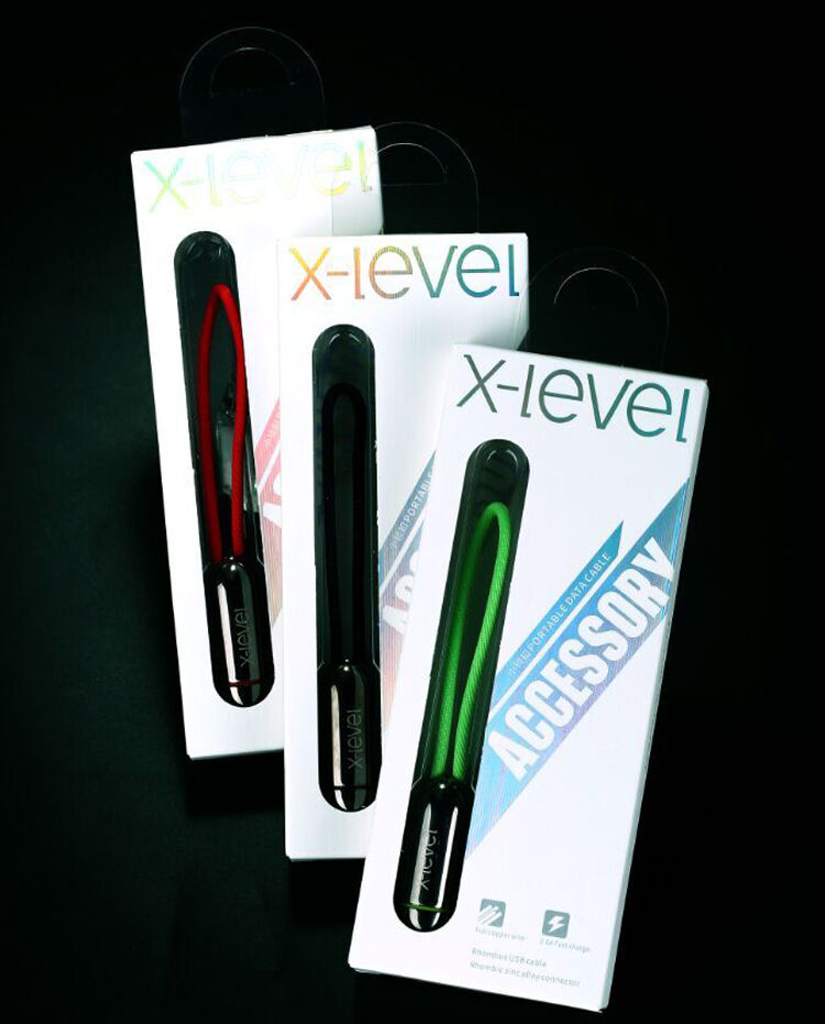 X-LEVEL елегантний USB / lightning кабель для Apple iPhone / iPad / iPod - 8cm - зелений X-LEVEL елегантний USB / lightning кабель для Apple iPhone / iPad / iPod - 8cm - зелений