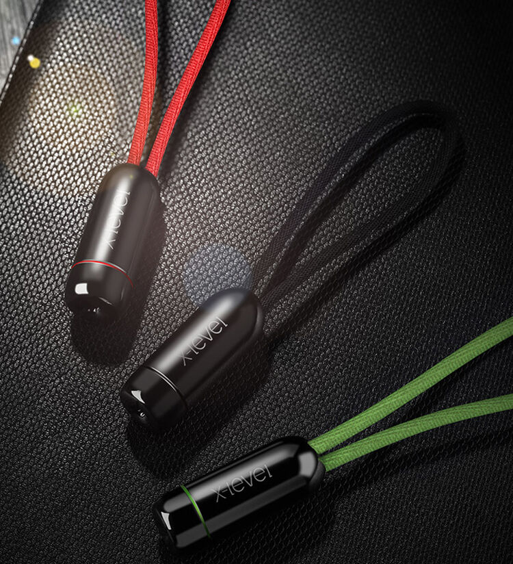 X-LEVEL елегантний USB / lightning кабель для Apple iPhone / iPad / iPod - 8cm - чорний
