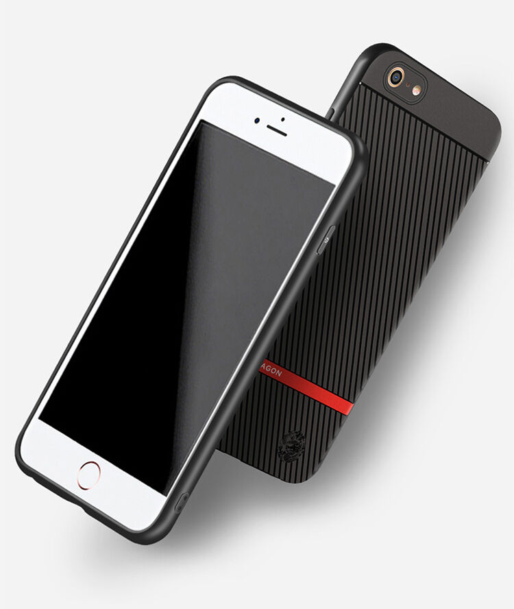 WAKING DRAGON elegantní kryt z měkkého plastu pro Apple iPhone 6 / 6S - červený