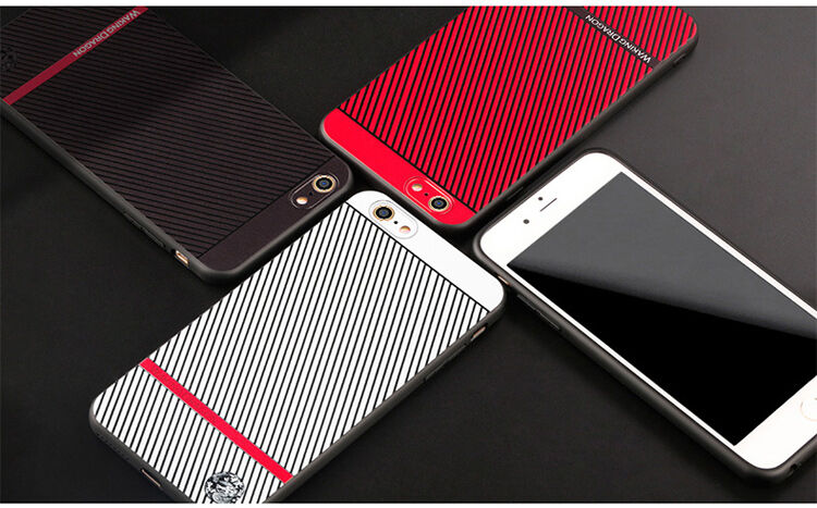 WAKING DRAGON elegantní kryt z měkkého plastu pro Apple iPhone 6 / 6S - červený