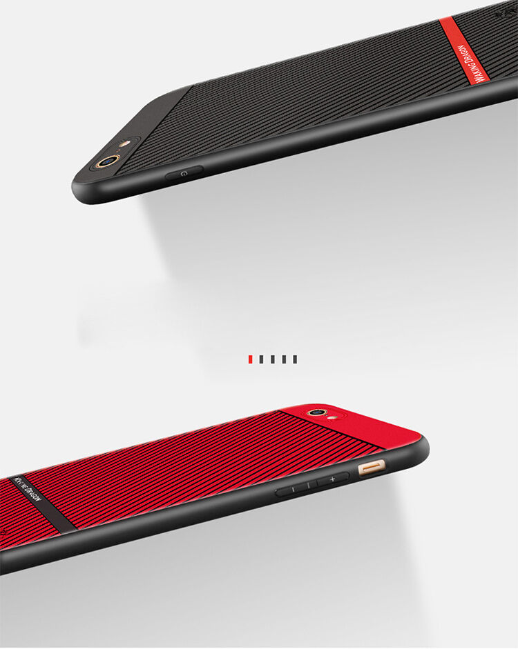 WAKING DRAGON elegantní kryt z měkkého plastu pro Apple iPhone 6 / 6S - červený