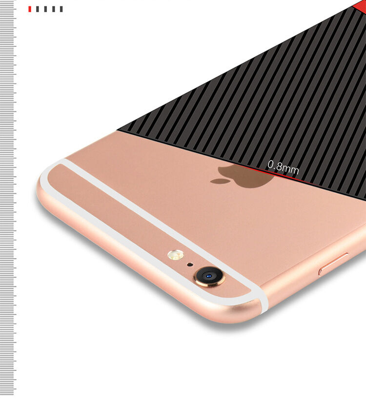 WAKING DRAGON elegantní kryt z měkkého plastu pro Apple iPhone 6 / 6S - červený