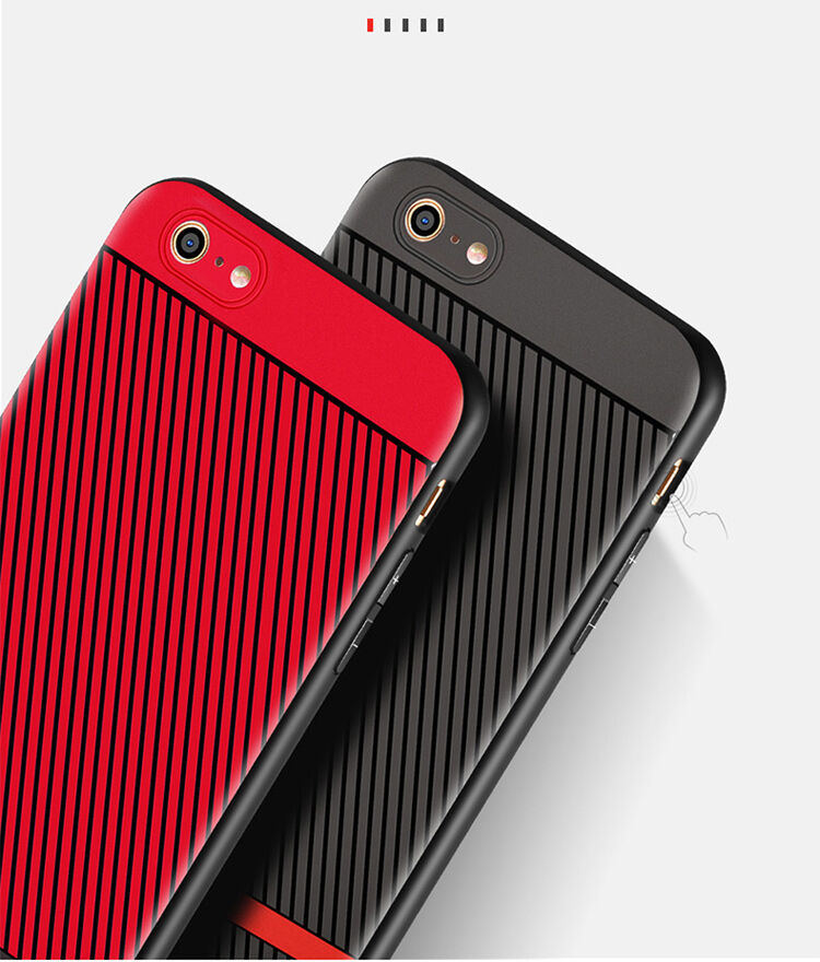 WAKING DRAGON elegantní kryt z měkkého plastu pro Apple iPhone 6 / 6S - červený