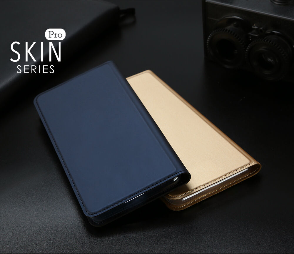 DUX DUCIS Чохол з підставкою та відсіками для документів та карток для Apple iPhone XS / iPhone X - рожево-золотий