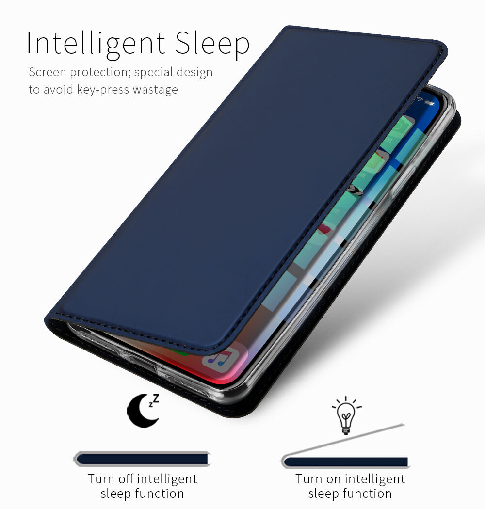 DUX DUCIS Чохол з підставкою та відсіками для документів та карток для Apple iPhone XS / iPhone X - золотий