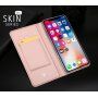 DUX DUCIS Чохол з підставкою та відсіками для документів та карток для Apple iPhone XS / iPhone X - золотий