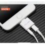 OCUBE 2 в 1 перехідник Lightning на 3.5 мм порт та Lightning для Apple iPhone - чорний