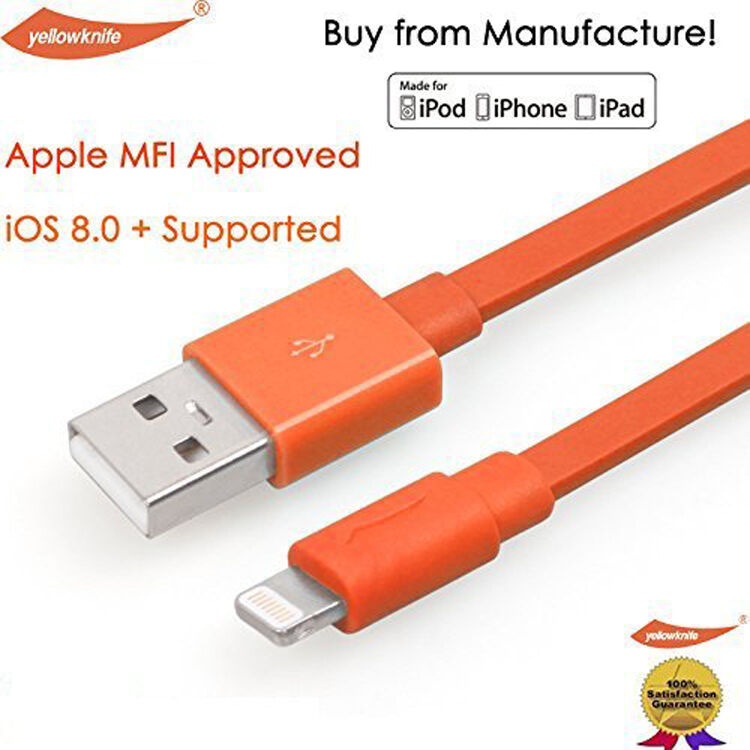 YellowKnife сертифікований lightning кабель для зарядки та синхронізації для Apple iPhone / iPad / iPod - сірий - 1 м