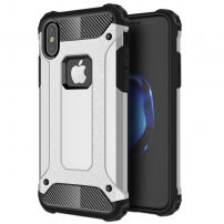 Суперстійка "Armor" панель на iPhone XS / iPhone X - срібла