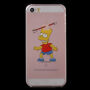 Прозора панель на iPhone 5 / 5S / SE (2016) - переляканий Bart Simpson