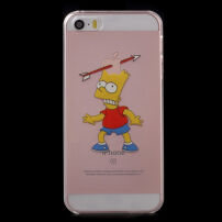 Прозора панель на iPhone 5 / 5S / SE (2016) - переляканий Bart Simpson
