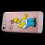 Прозора панель на iPhone 5 / 5S / SE (2016) - розгніваний Homer Simpson