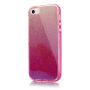Блискуча гелева панель з блискітками для iPhone 5 / 5S / SE (2016) - темно-рожева