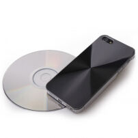 Пластикова панель з CD поверхнею для iPhone 5 / 5S / SE (2016) - чорна
