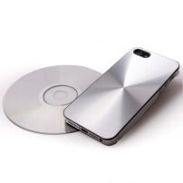 Пластикова панель з CD поверхнею для iPhone 5 / 5S / SE (2016) - срібла