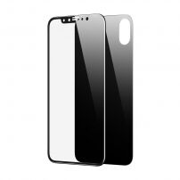 BASEUS 2 в 1 загартоване скло на передню та задню сторони для iPhone X / XS - чорне