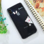 Панель для iPhone XS / iPhone X - з кішкою з заячими вухами