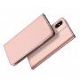 DUX DUCIS Чохол з підставкою та відсіками для документів та карток для Apple iPhone XS / iPhone X - рожево-золотий