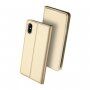DUX DUCIS Чохол з підставкою та відсіками для документів та карток для Apple iPhone XS / iPhone X - золотий
