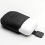 QIALINO захисна шкіряна кишеня для AirPods 1 / 2 - чорна