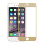 Загартоване 3D скло по цілому периметрі телефону для iPhone 6S / 6 - 0.3 мм - золоте