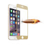 Загартоване 3D скло по цілому периметрі телефону для iPhone 6S / 6 - 0.3 мм - золоте