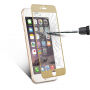 Загартоване 3D скло по цілому периметрі телефону для iPhone 6S / 6 - 0.3 мм - золоте