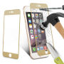Загартоване 3D скло по цілому периметрі телефону для iPhone 6S / 6 - 0.3 мм - золоте