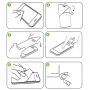 Загартоване 3D скло по цілому периметрі телефону для iPhone 6S / 6 - 0.3 мм - біле