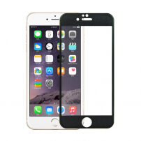 Загартоване 3D скло по цілому периметрі телефону для iPhone 6S / 6 - 0.3 мм - чорне