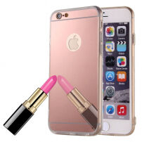Дзеркальна захисна панель для iPhone 6 / 6S - рожева