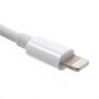 Перехідник lightning роз'єм з двома lightning роз'ємами та роз'ємом jack 3.5 мм для iPhone - білий